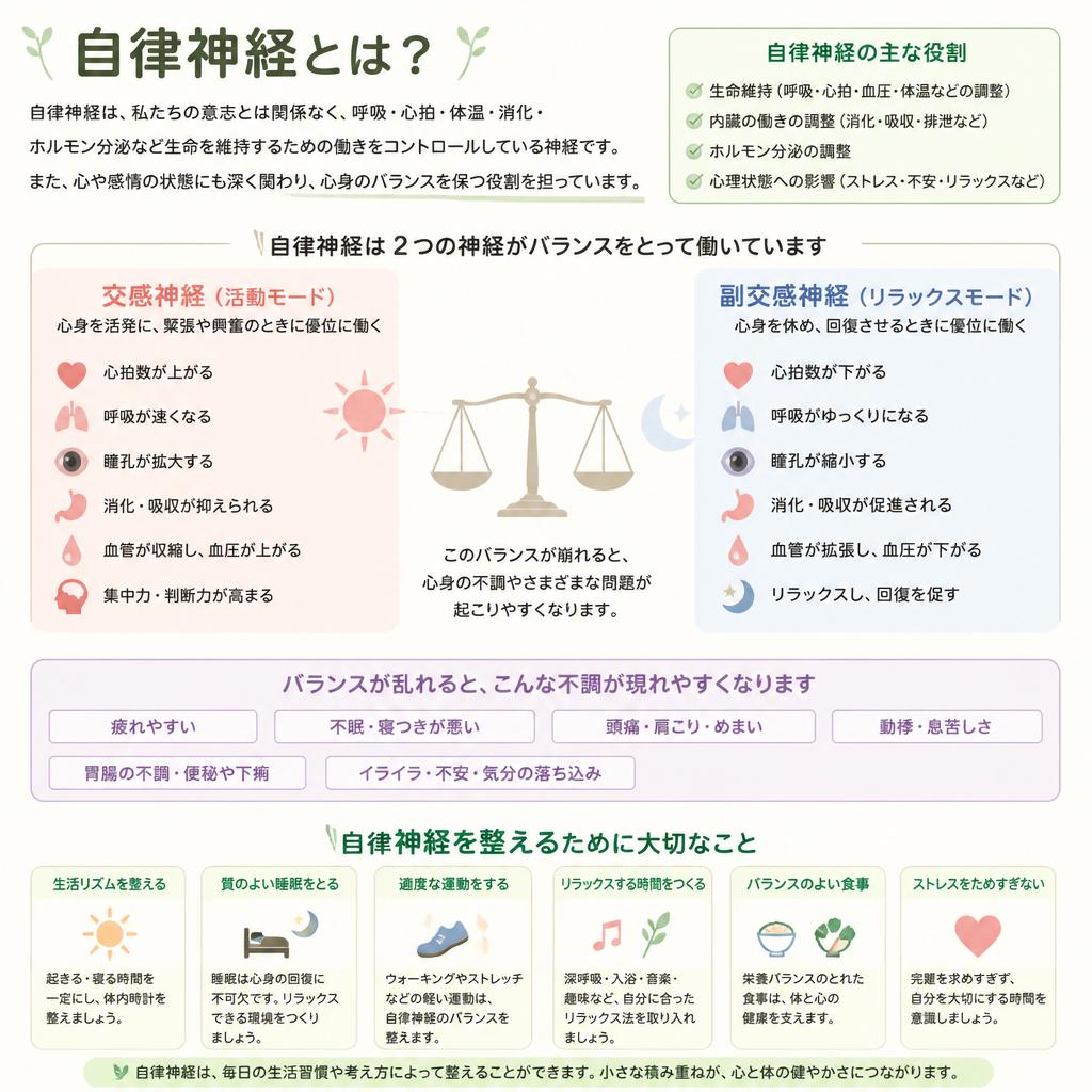 自律神経の役割と重要性