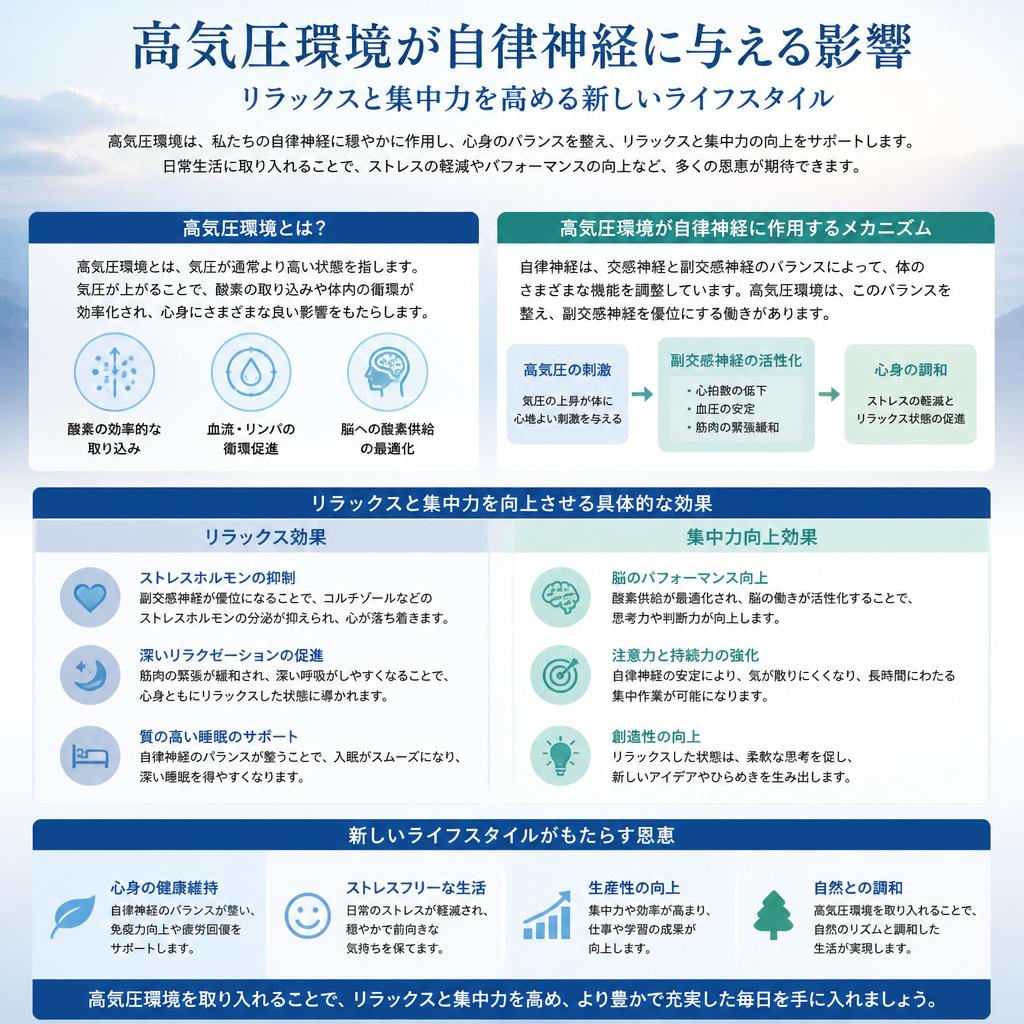 自律神経を整え、ストレスフリーな生活を実現