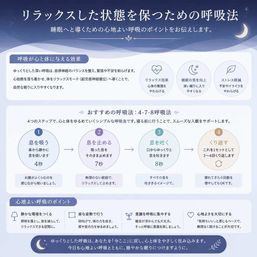呼吸法で心と体を整える