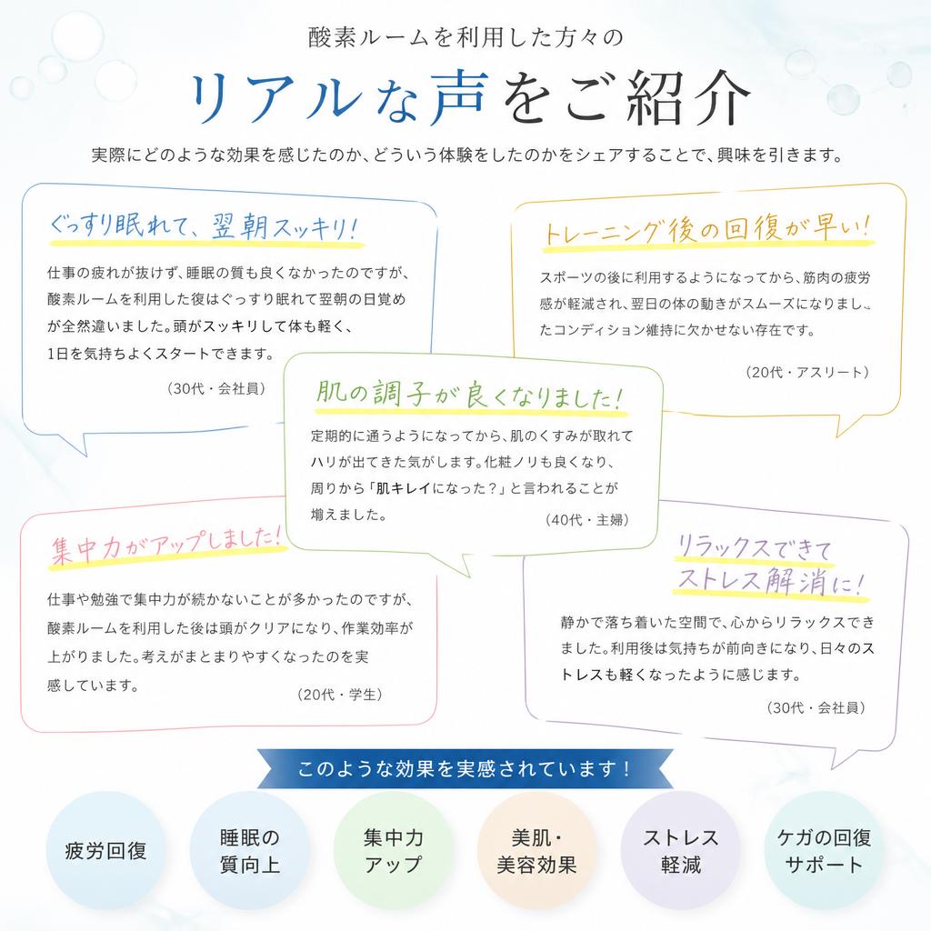 4. 実際のお客様の体験談